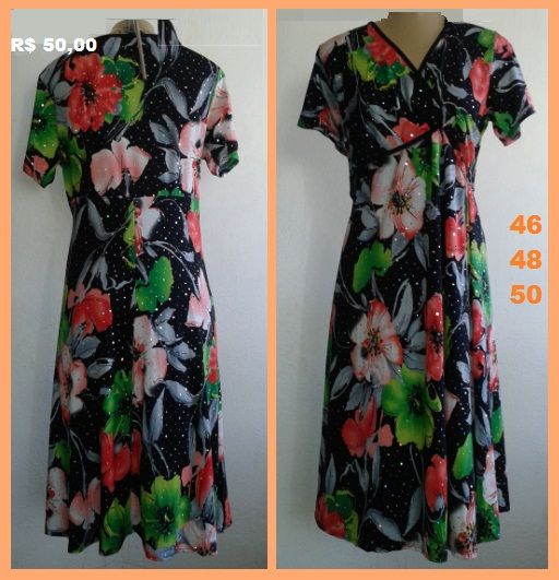 VESTIDOS estampados tamanho MAIOR GRANDE G GG EXG XL